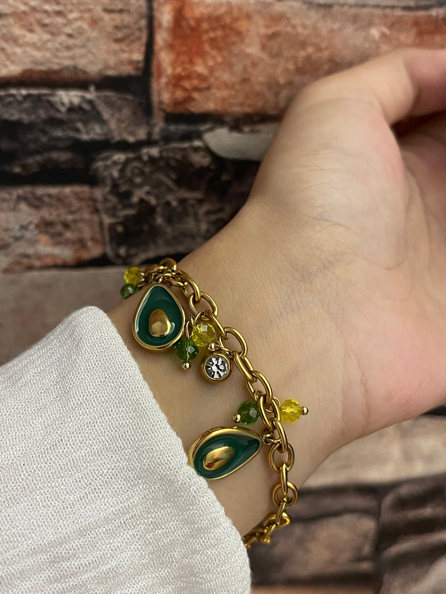 Avacado Charm Bracelet