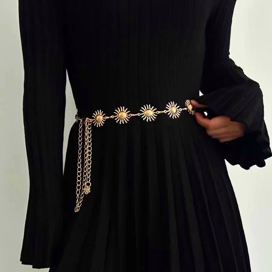 Sun Waist Chain Gold