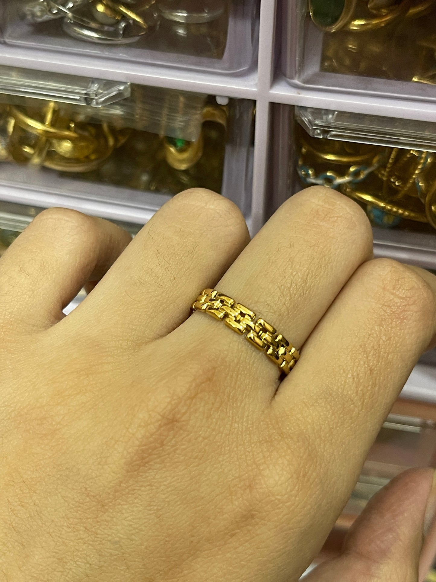 Stainless Steel Ring 178 (Golden)