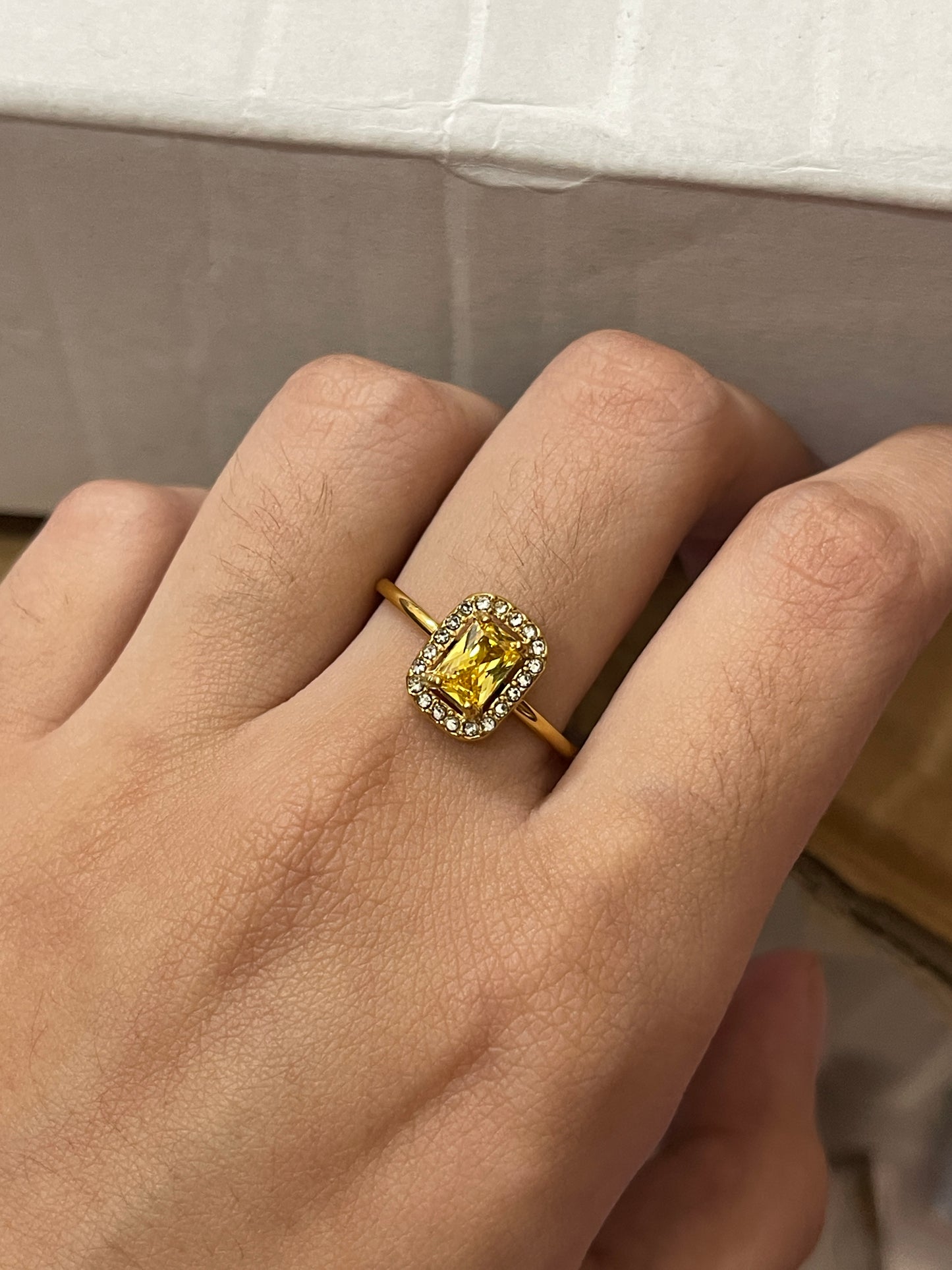 Stainless Steel Ring 300 (Yellow)