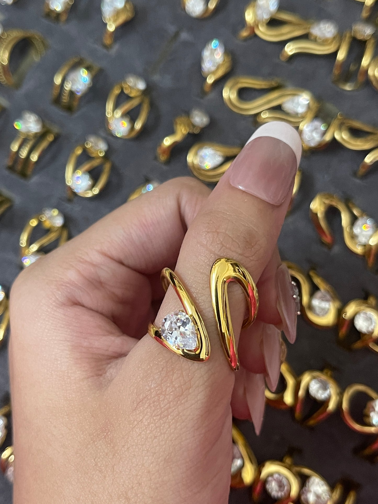 Stainless Steel Ring 272 (Zircon)