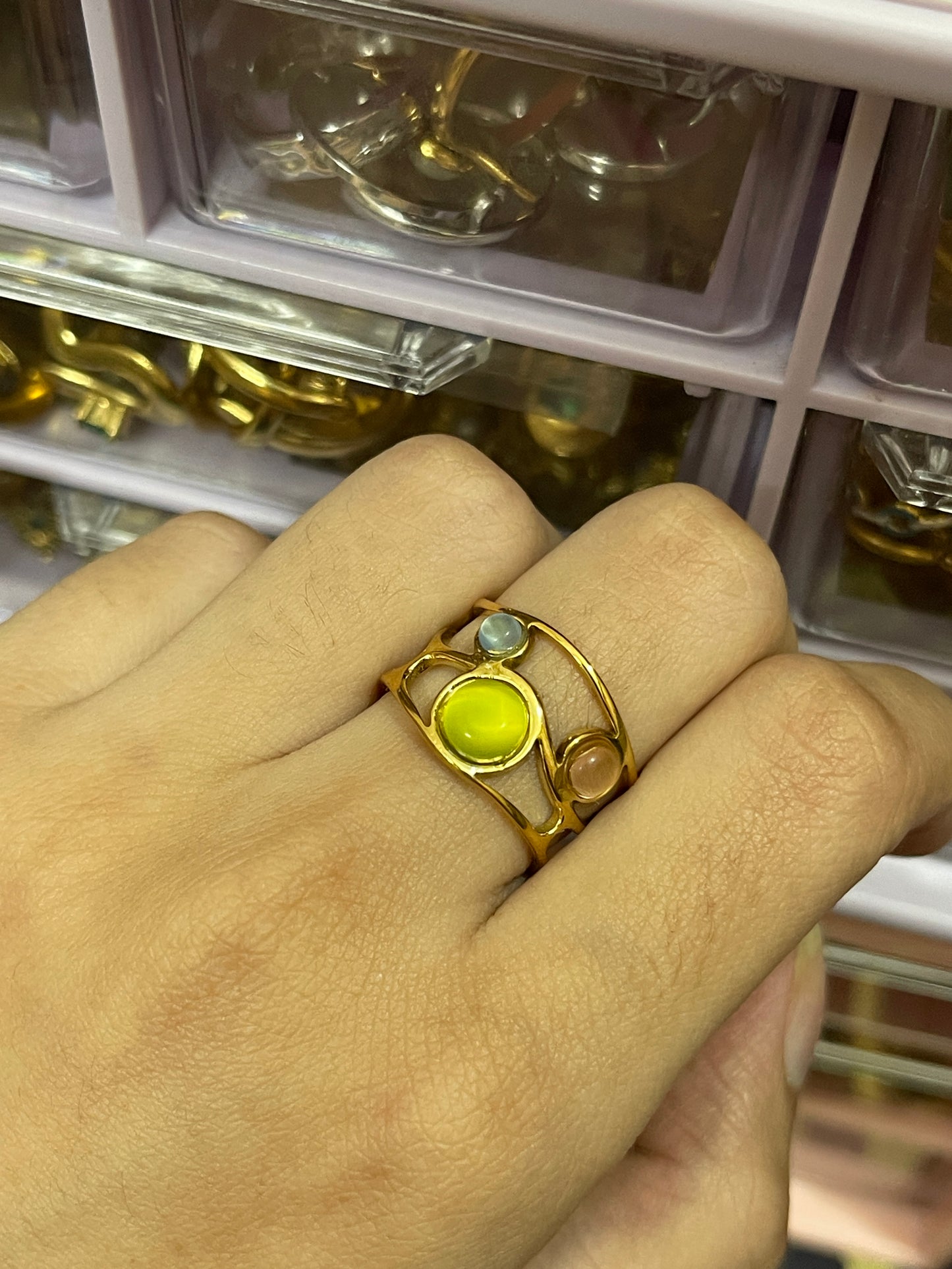 Stainless Steel Ring 048 (Multi color)