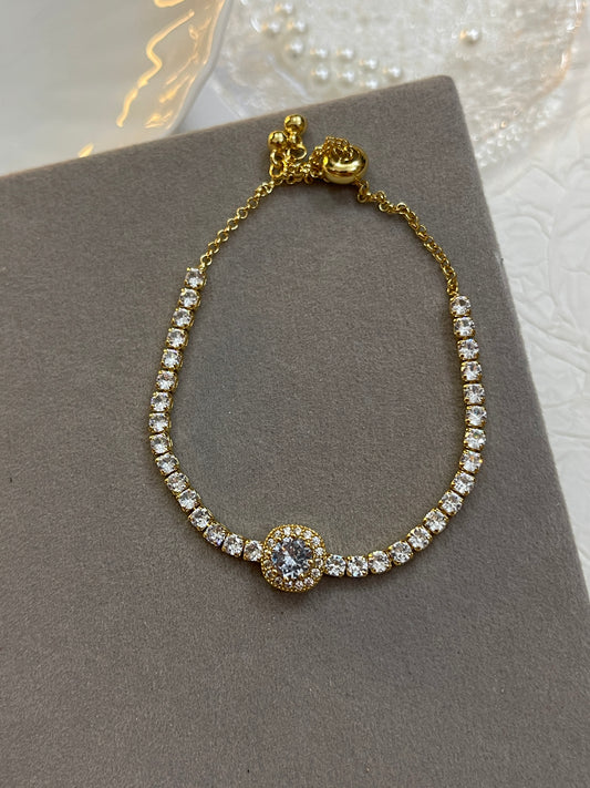 Zircon stone Copper Bracelet 1
