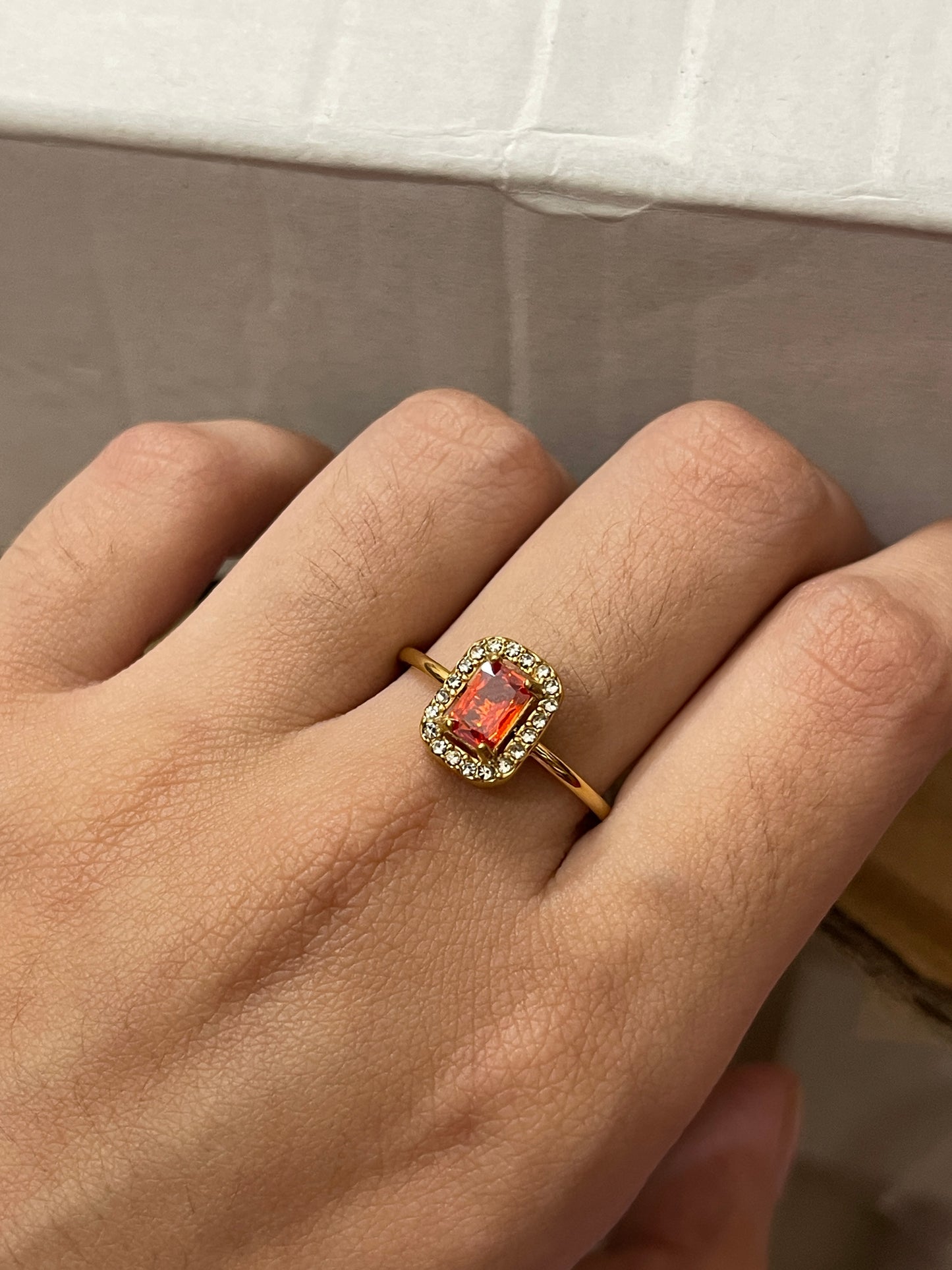 Stainless Steel Ring 299 (Orange)