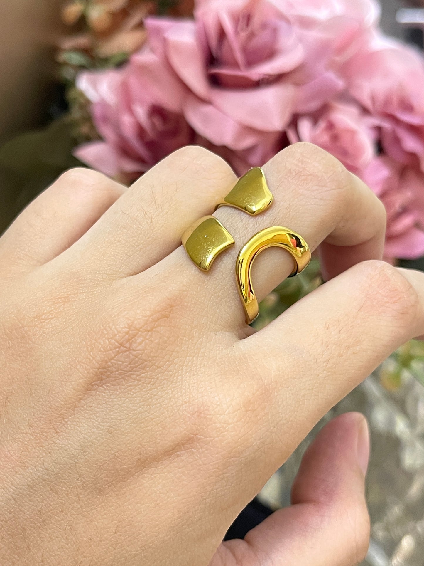 Stainless Steel Ring 268 (Golden)