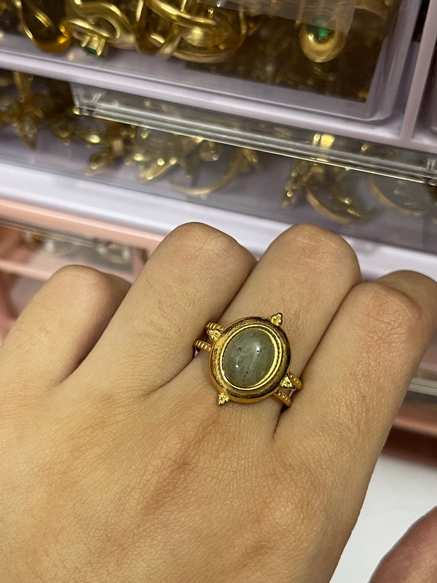 Stainless Steel Ring 193 (Green)