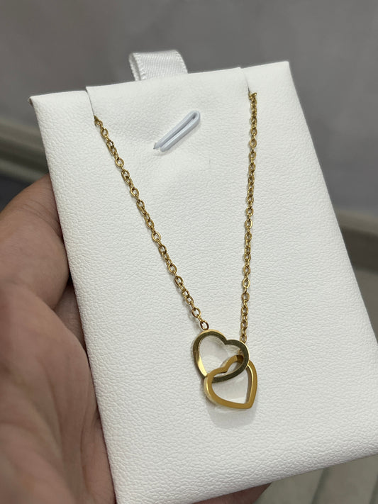 Double Heart Necklace