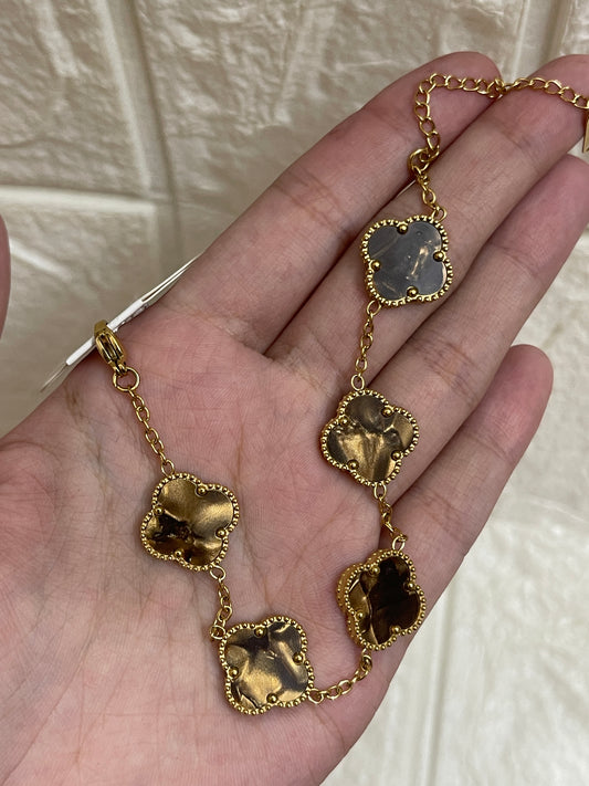 Brown Clover Bracelet