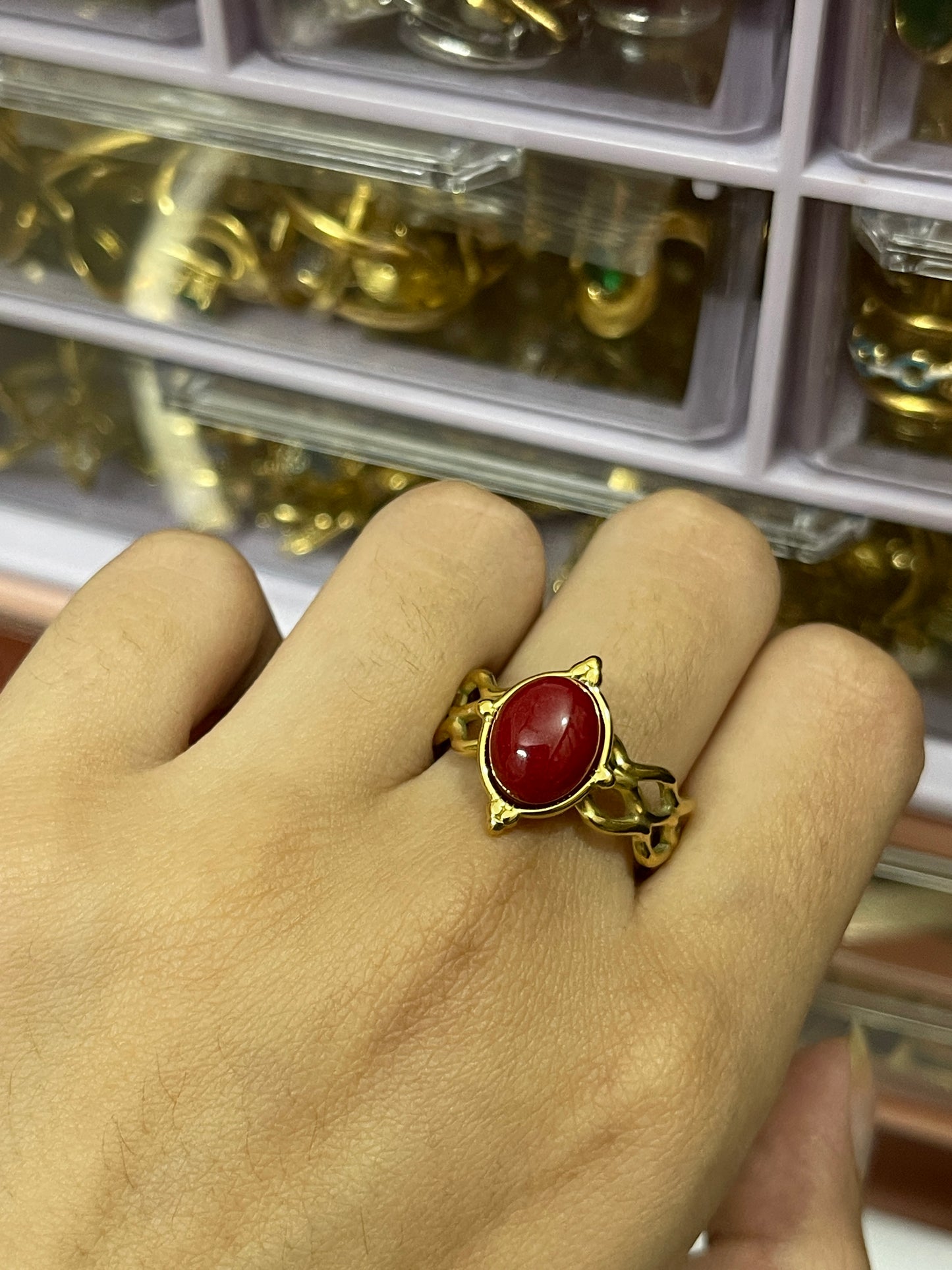 Stainless Steel Ring 265 (Plum)