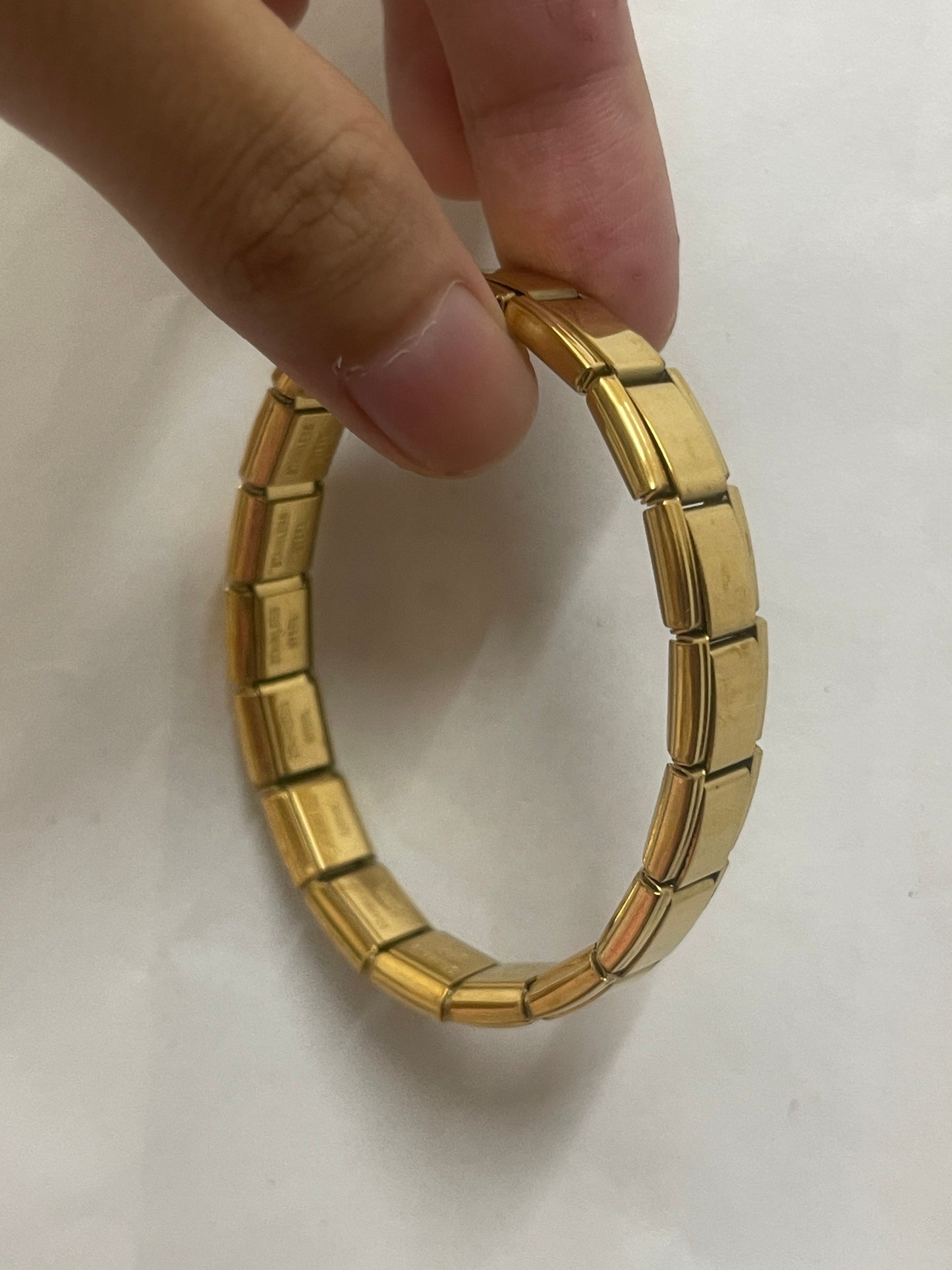 S.Steel Elastic Bracelet Golden