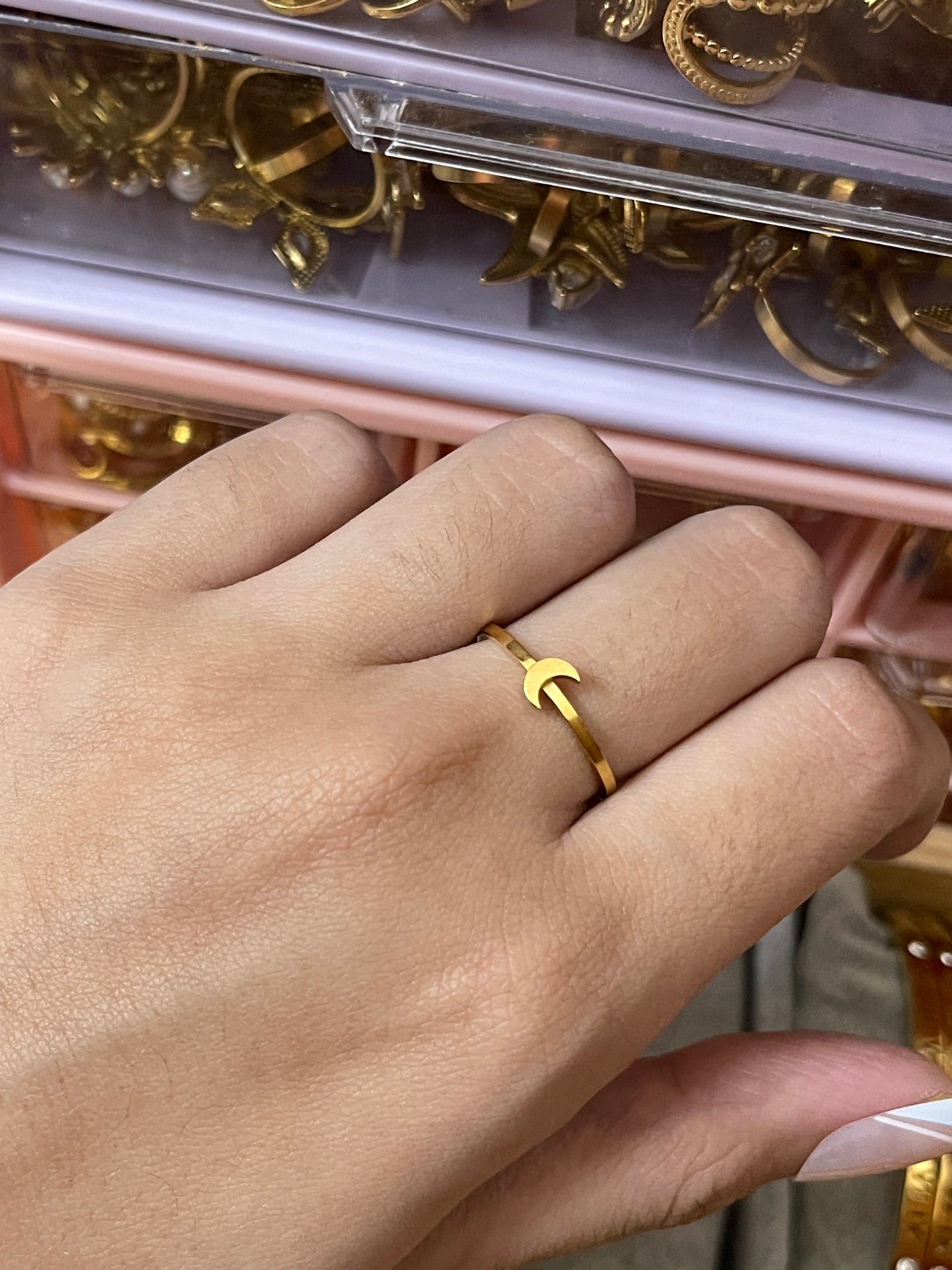 Stainless Steel Ring 031 (Moon)