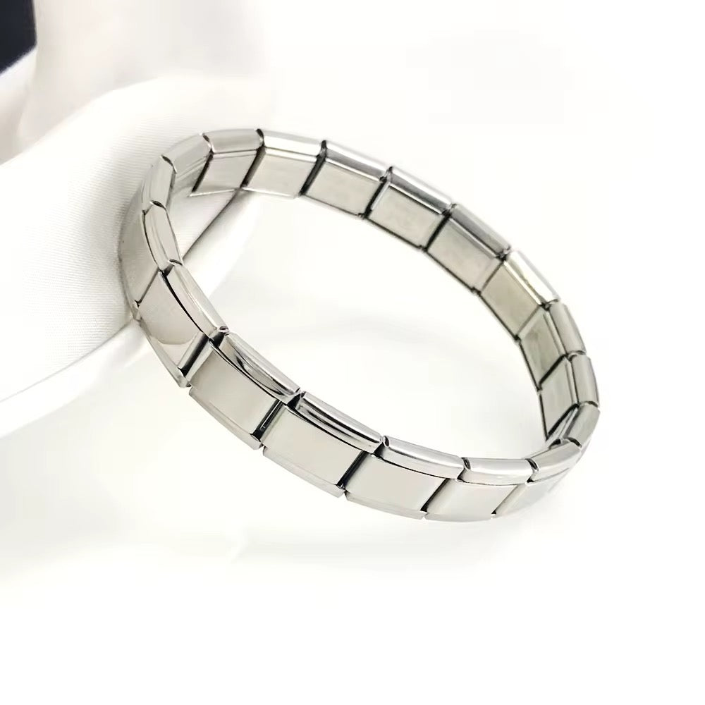 S.Steel Elastic Bracelet Silver