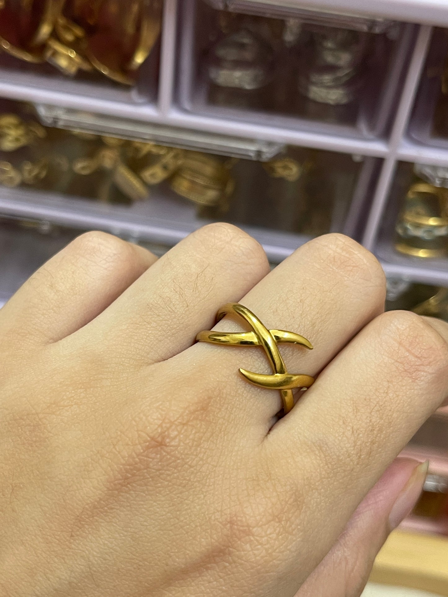 Stainless Steel Ring 188 (Golden)