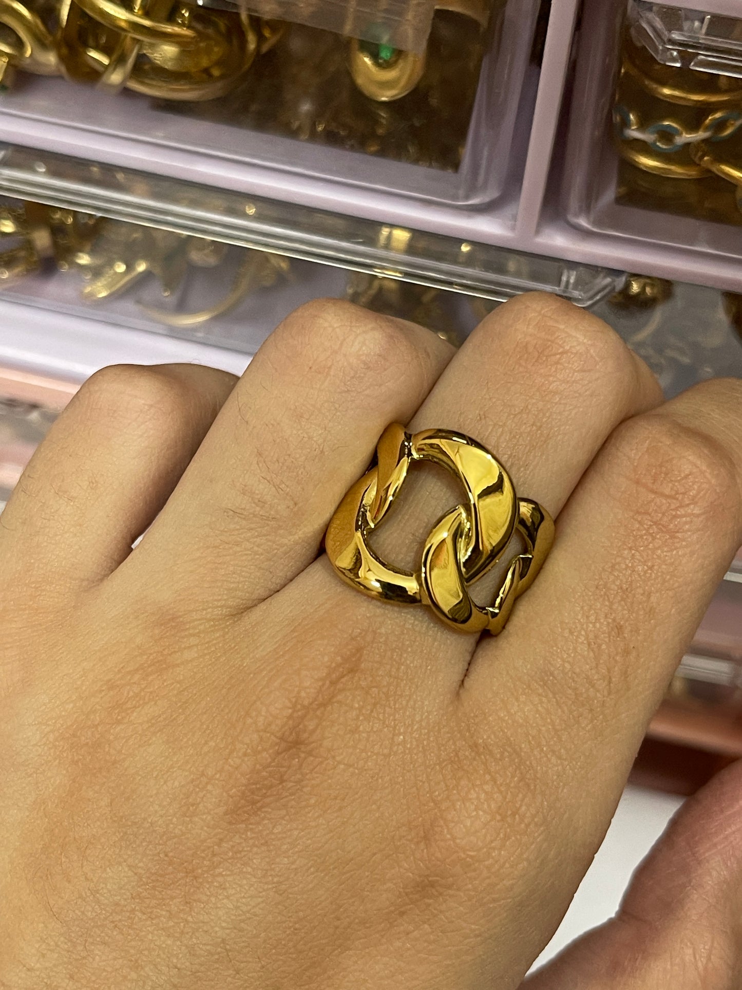 Stainless Steel Ring 141 (Golden)