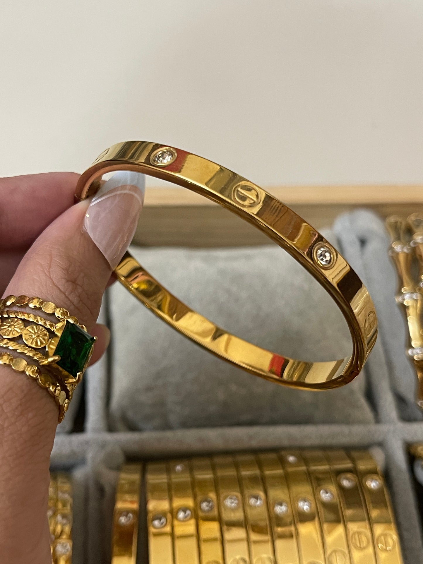 Half Stone Cartier Bangle