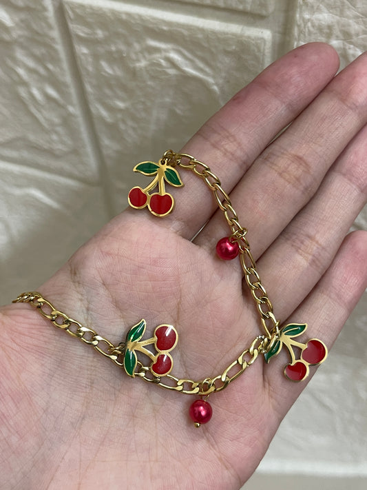 Cherry Charm Bracelet
