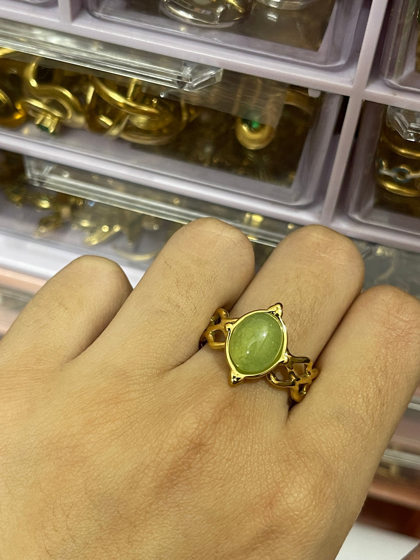 Stainless Steel Ring 263 (Green)