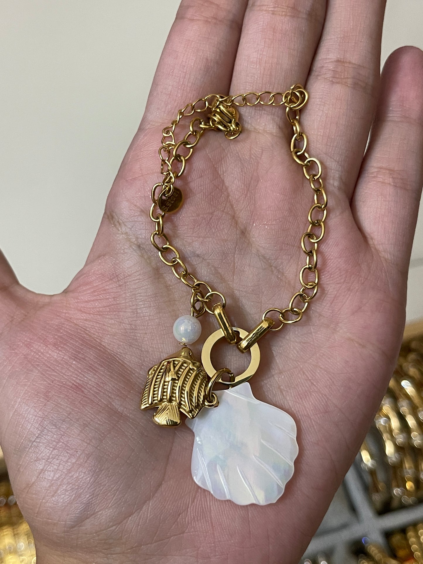Shell Charm Bracelet