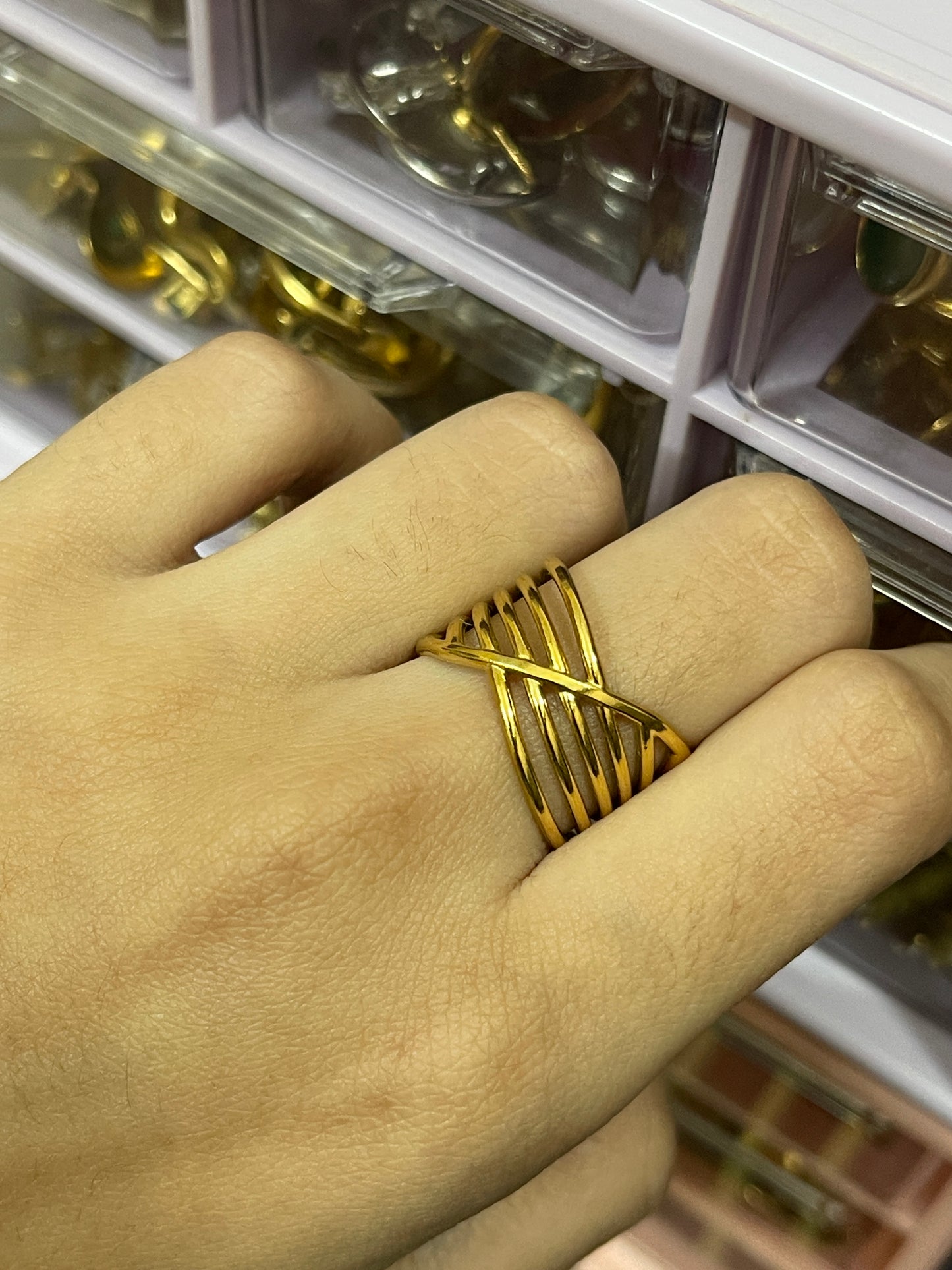 Stainless Steel Ring 161 (Golden)