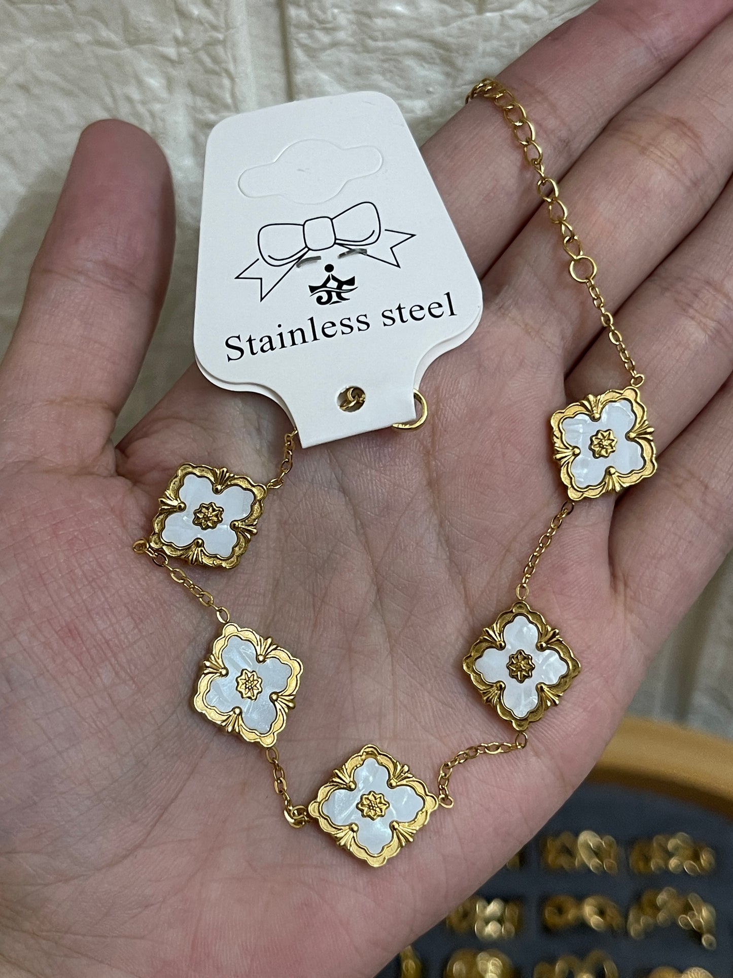 Andrea Bracelet White