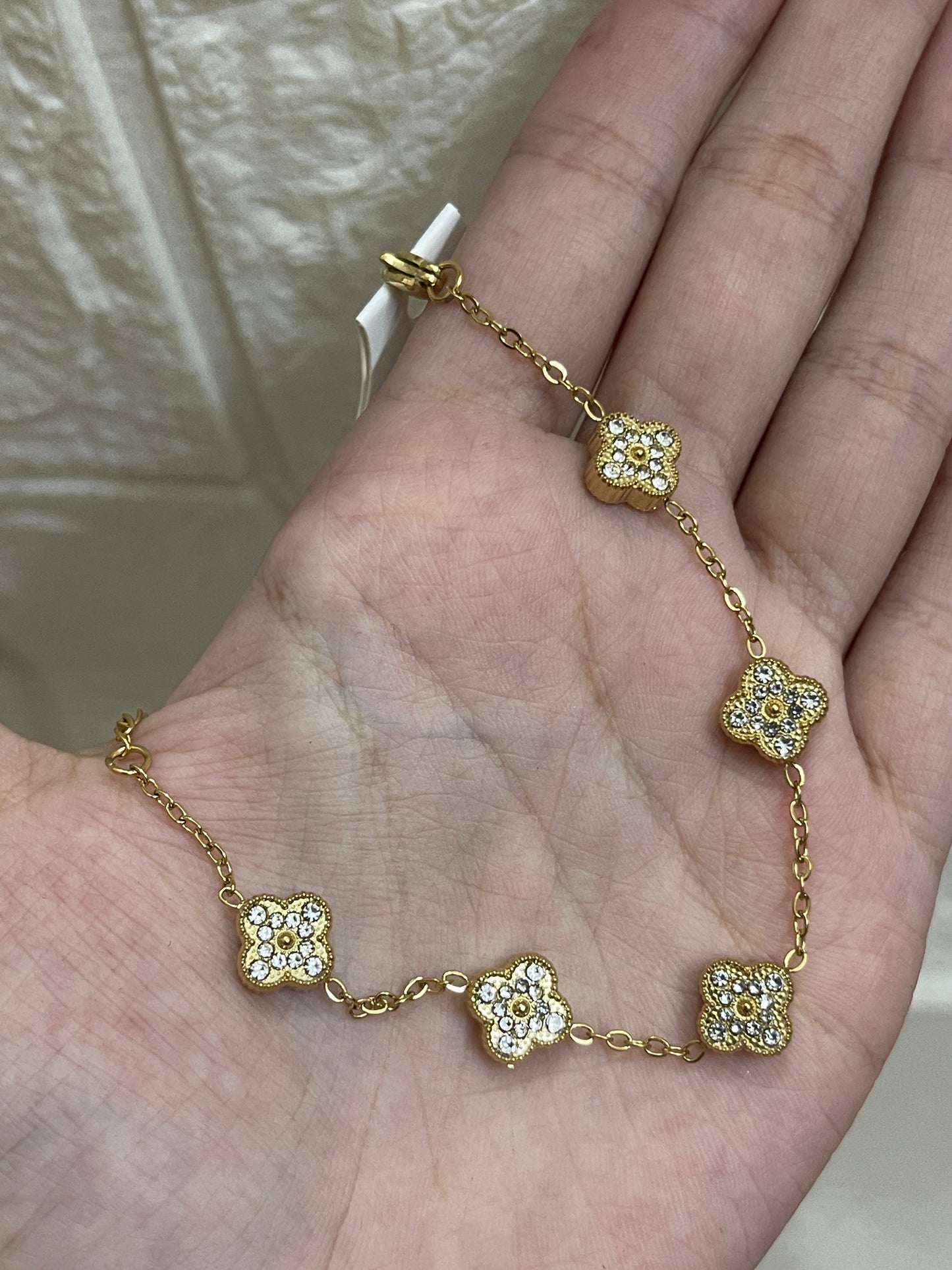 Full stone clover bracelet(small)