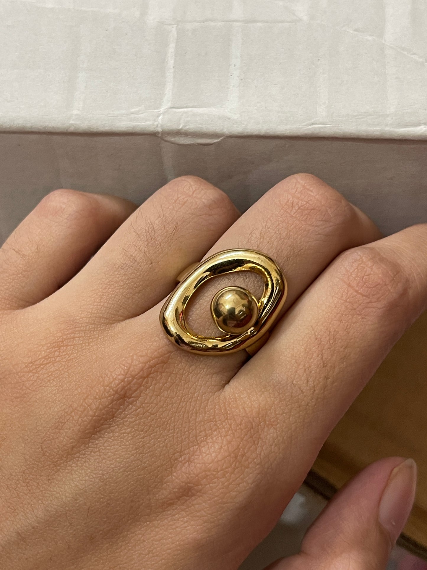 Stainless Steel Ring 023 (Golden)