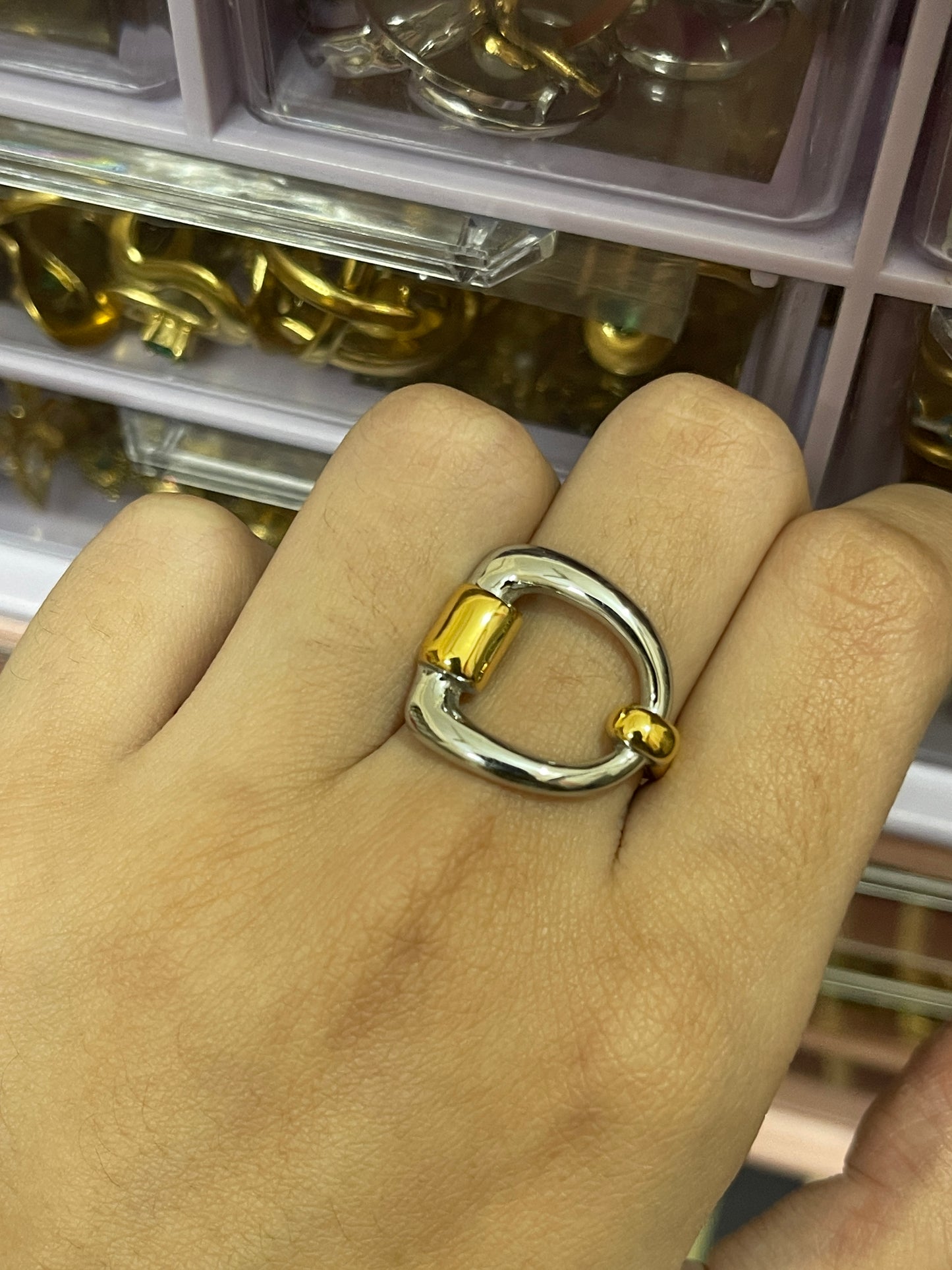 Stainless Steel Ring 195 (Dual tone)