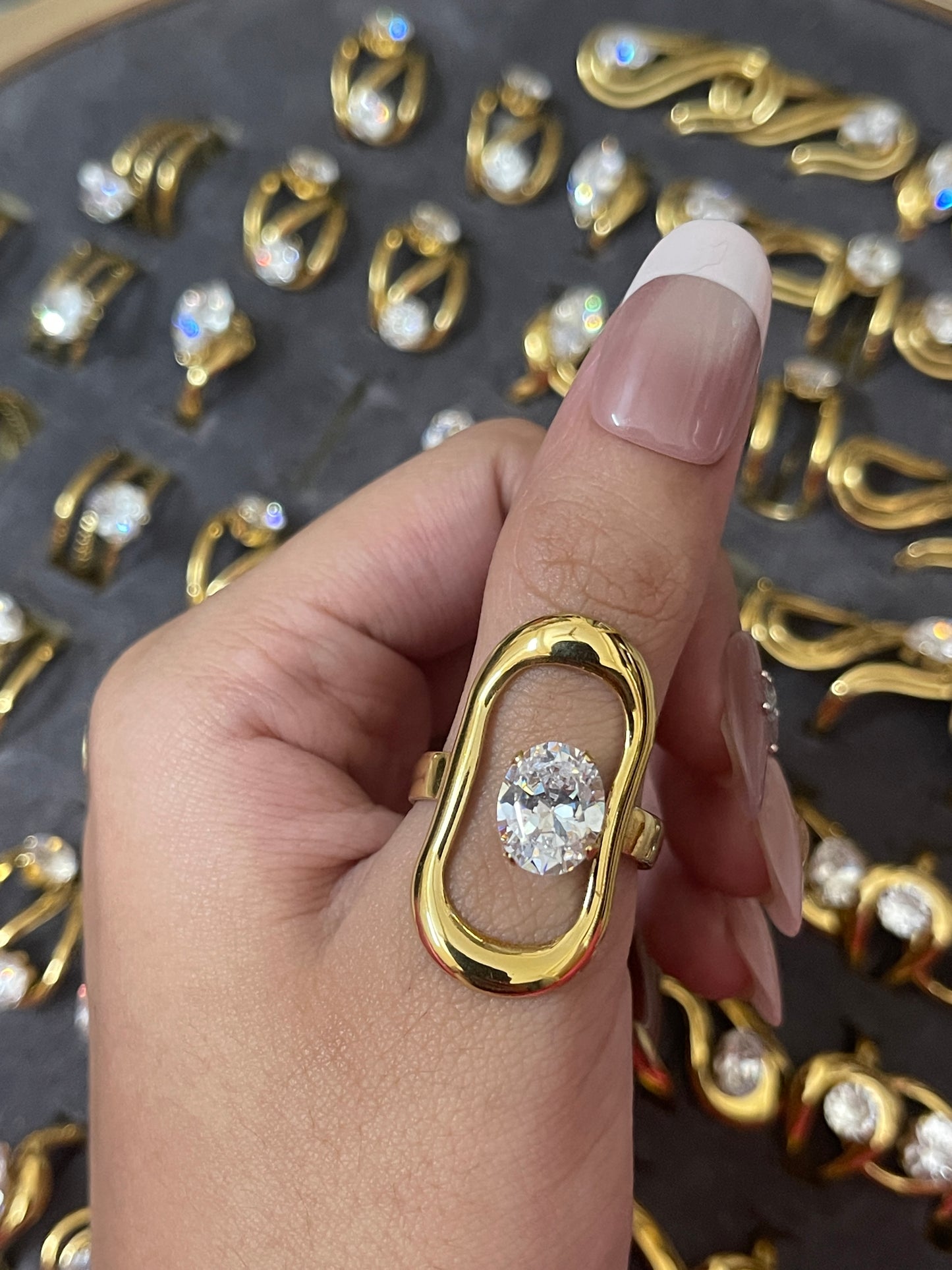 Stainless Steel Ring 206 (Zircon)