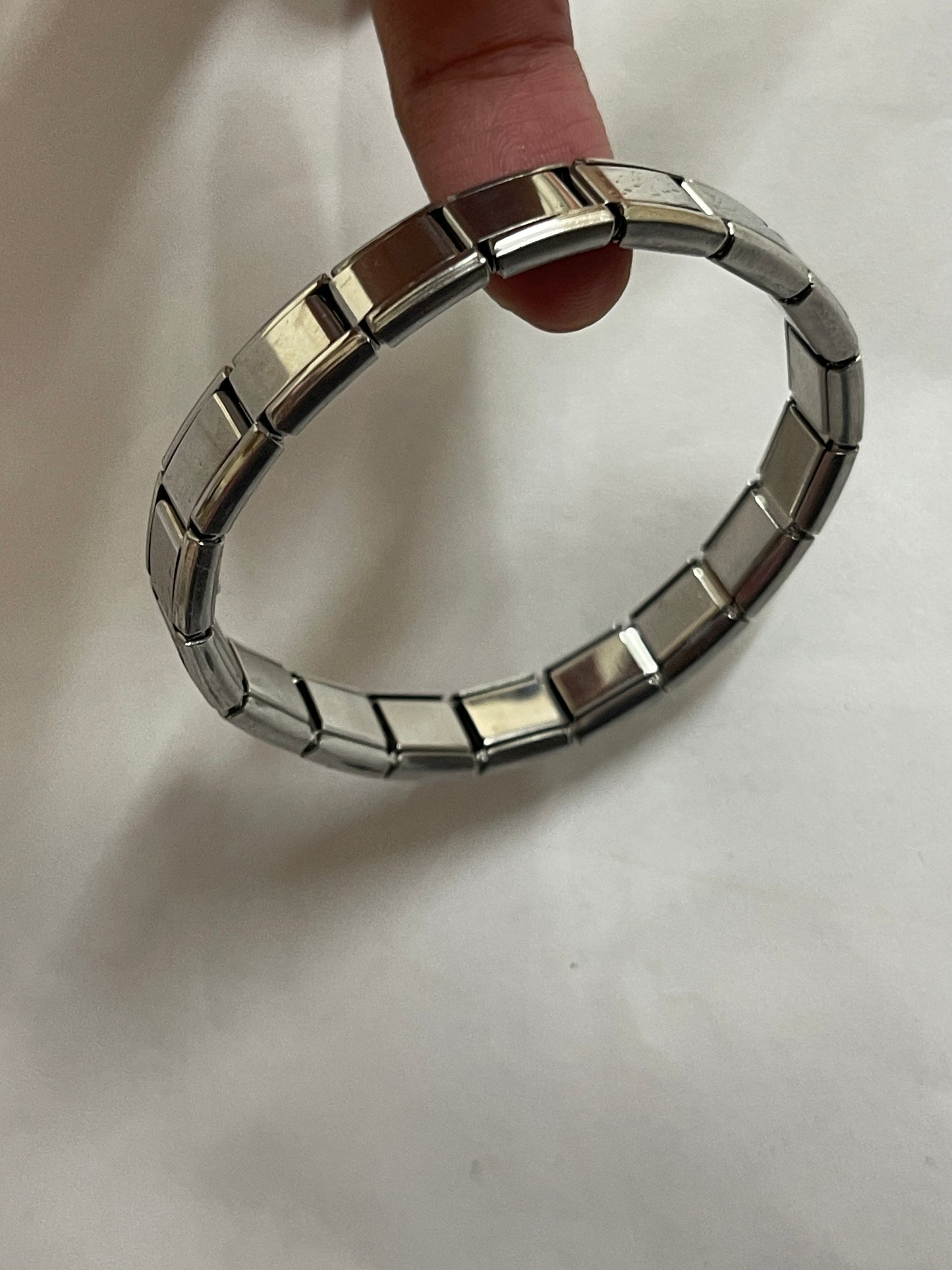S.Steel Elastic Bracelet Silver