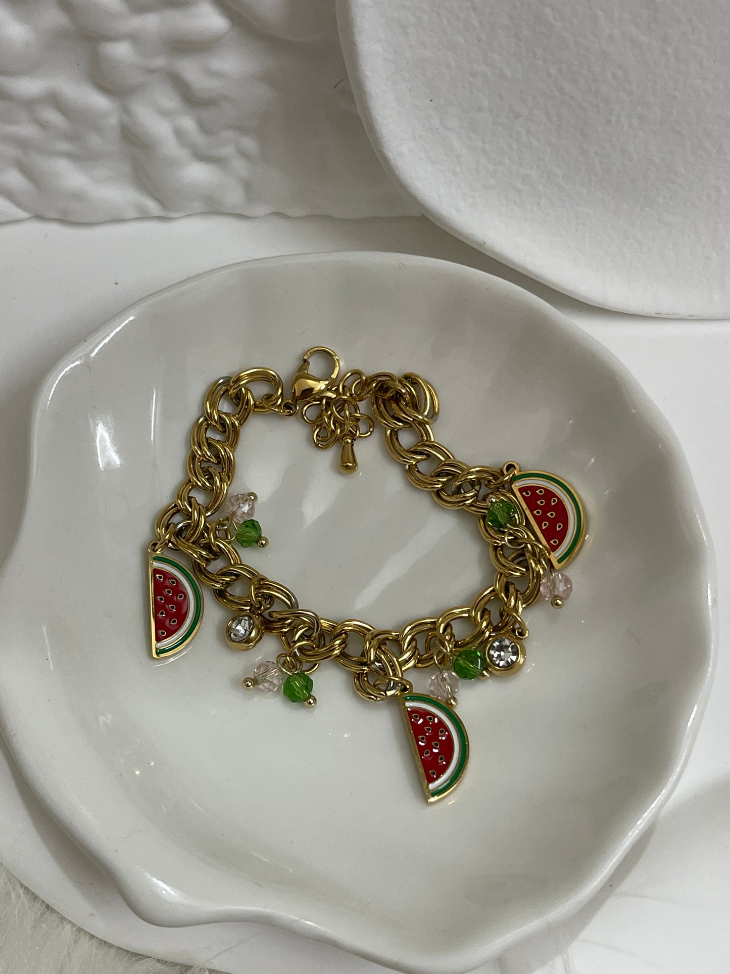 Watermelon Charm Bracelet