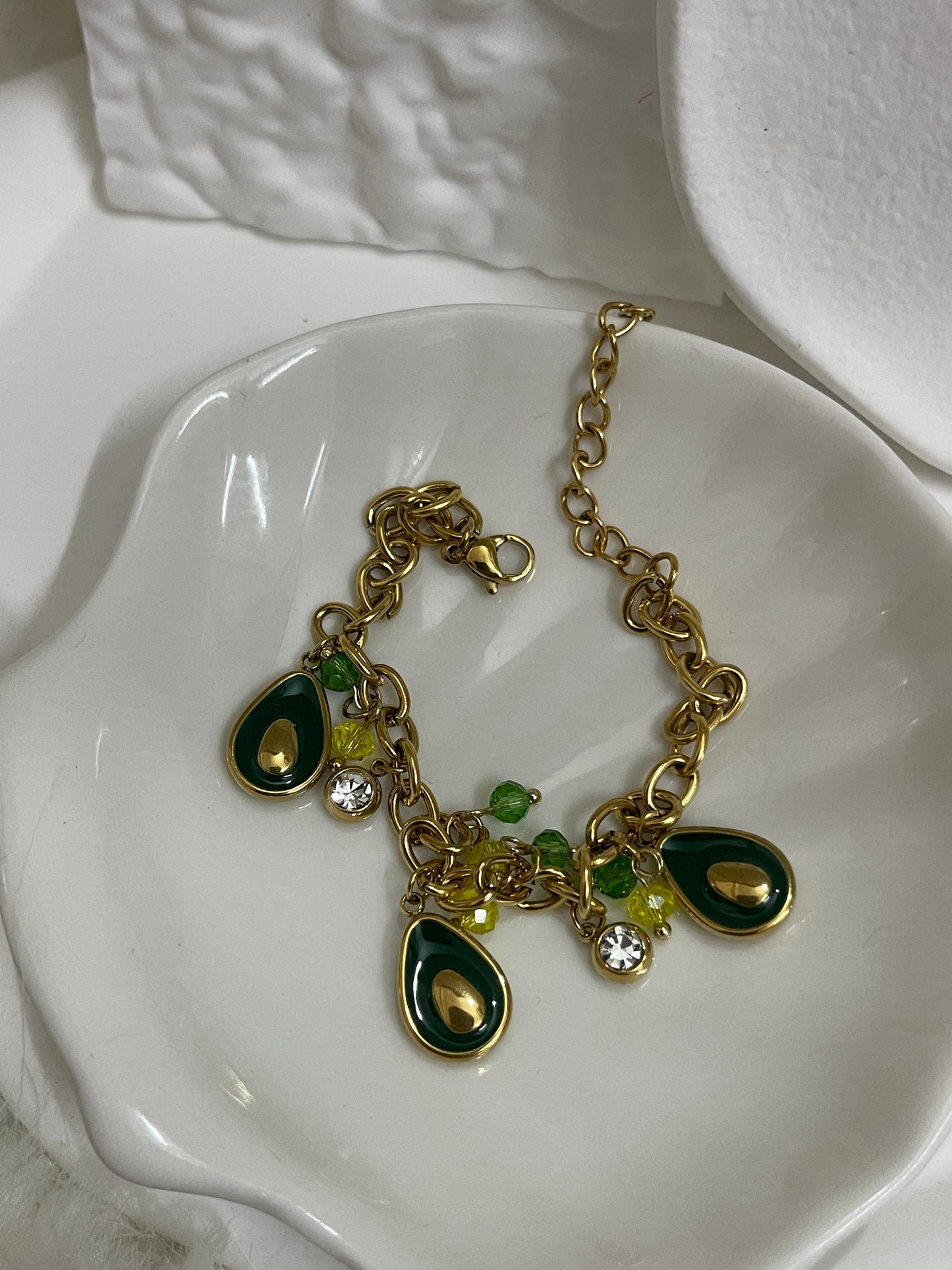 Avacado Charm Bracelet