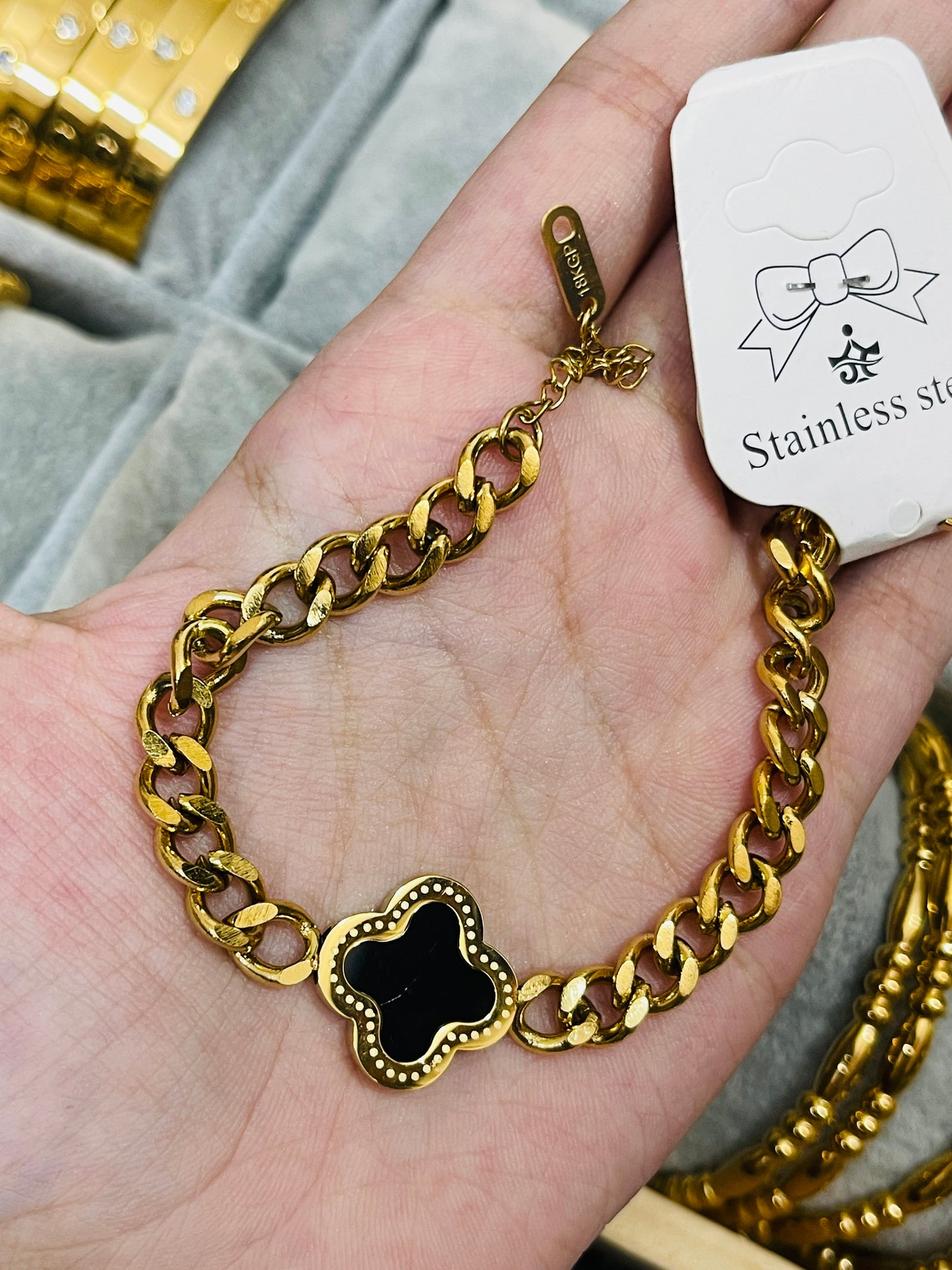 Double Sided Clover Bracelet