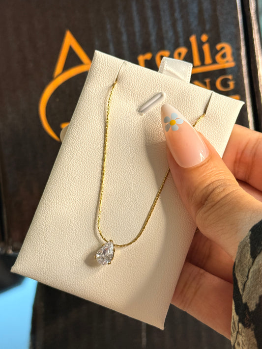 Crystal Drop Necklace