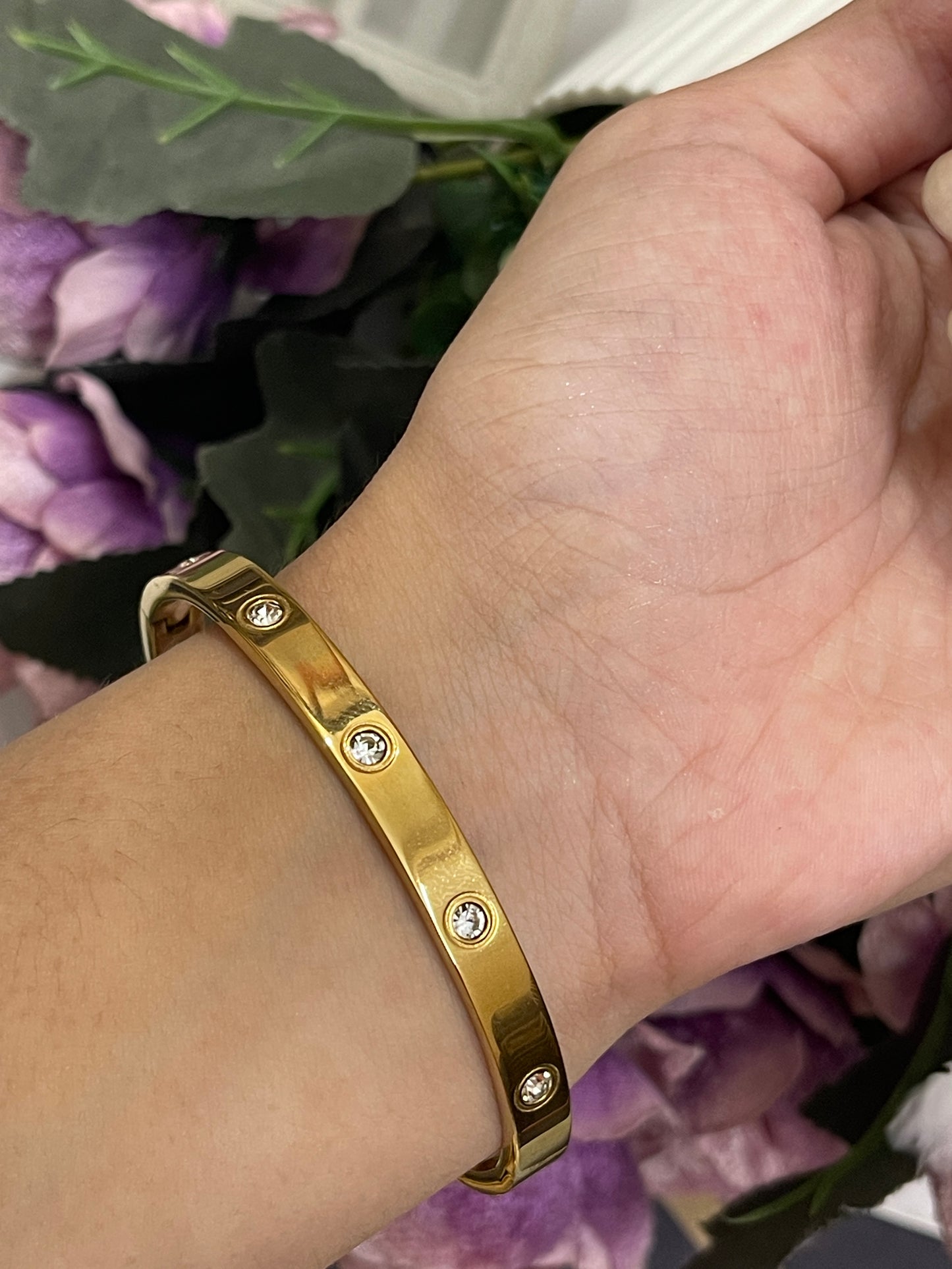 Full stone cartier bangle