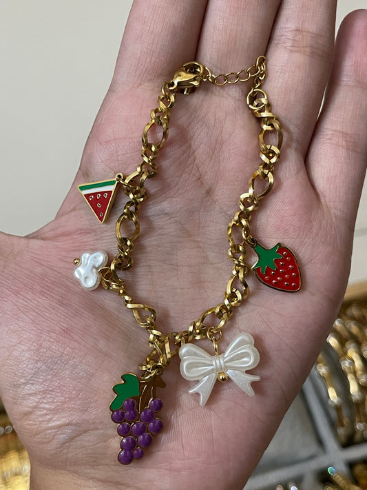 Fruit Charm Bracelet