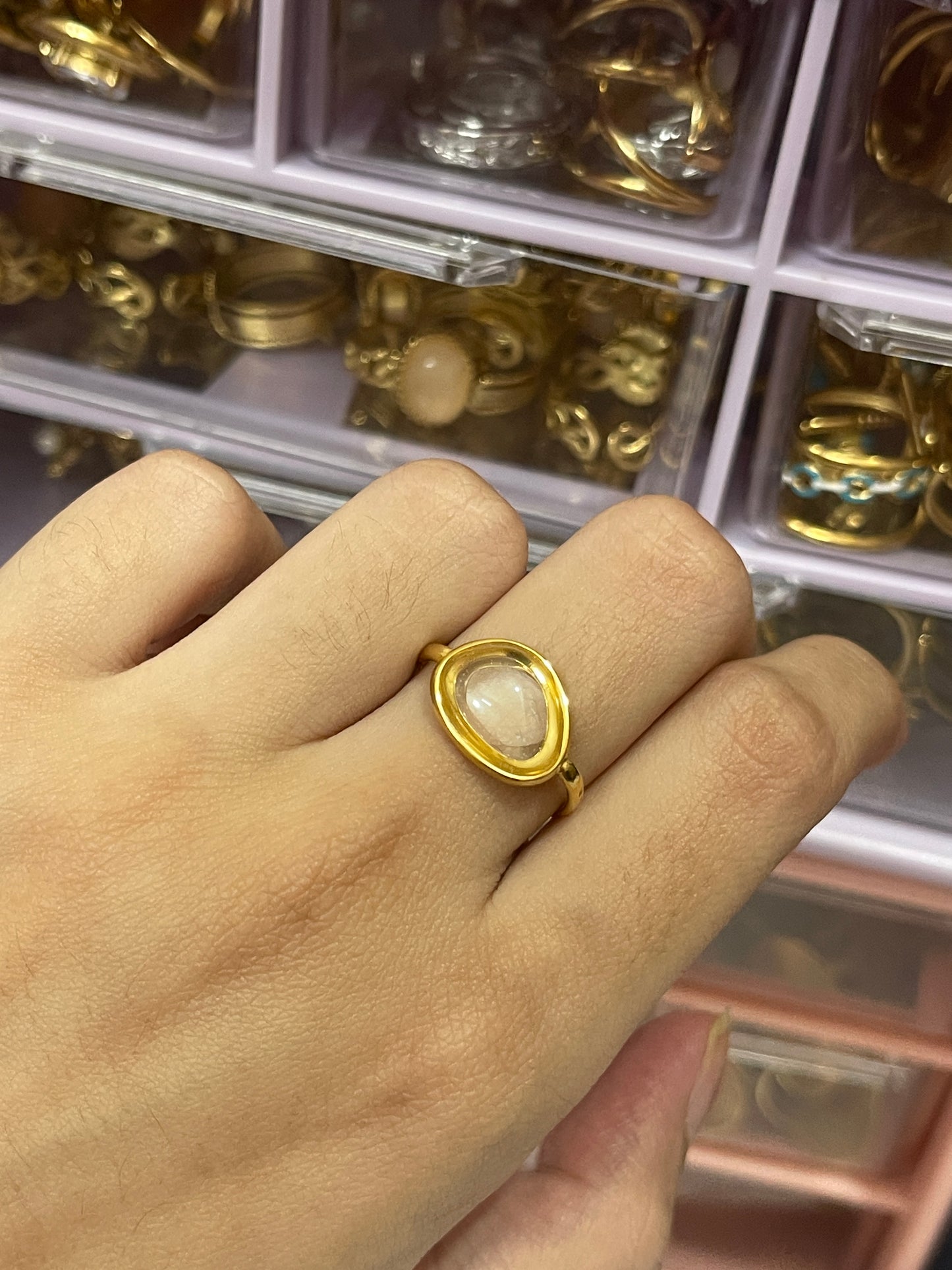 Stainless Steel Ring 227 (Transparent)