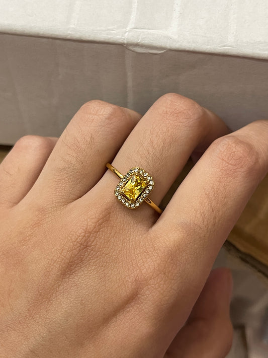 Stainless Steel Ring 300 (Yellow)