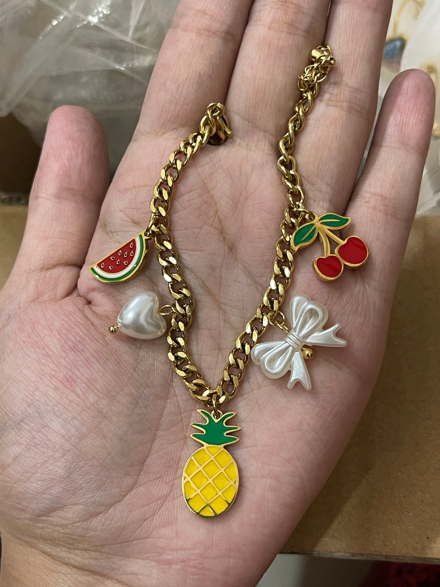 Fruit Charm Bracelet