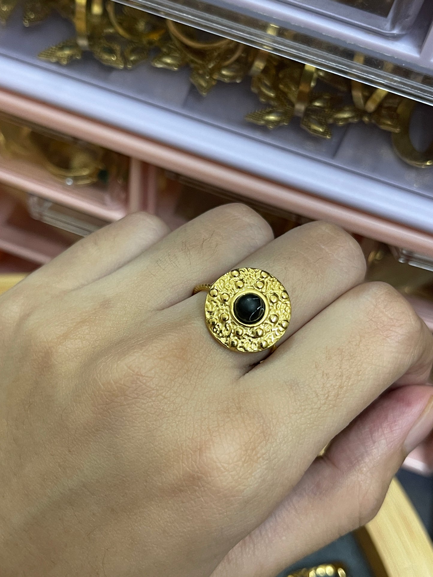 Stainless Steel Ring 012 (Black)