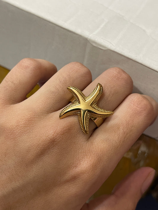 Stainless Steel Ring 213 (Starfish)