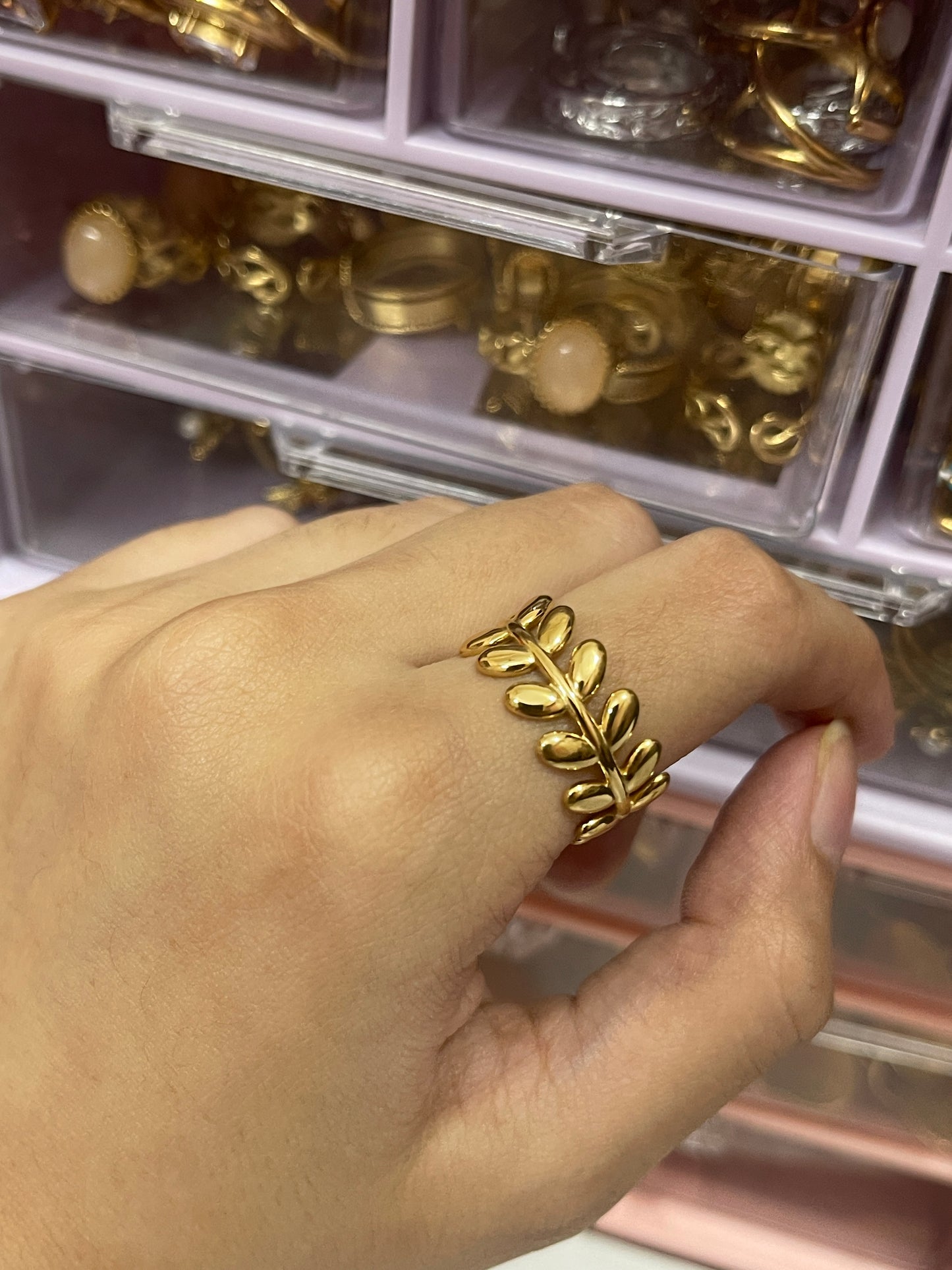 Stainless Steel Ring 233 (Golden)