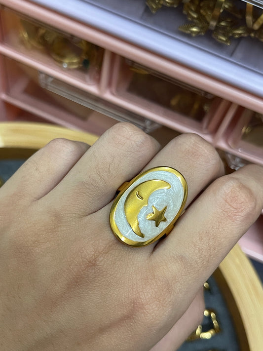 Stainless Steel Ring 006 (White)