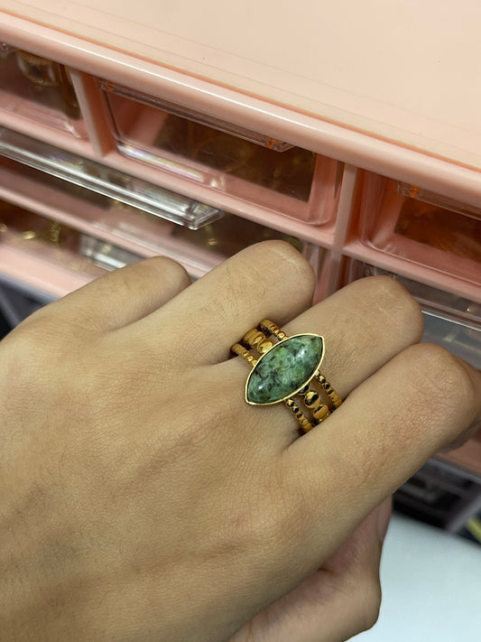 Stainless Steel Ring 087 (Green)