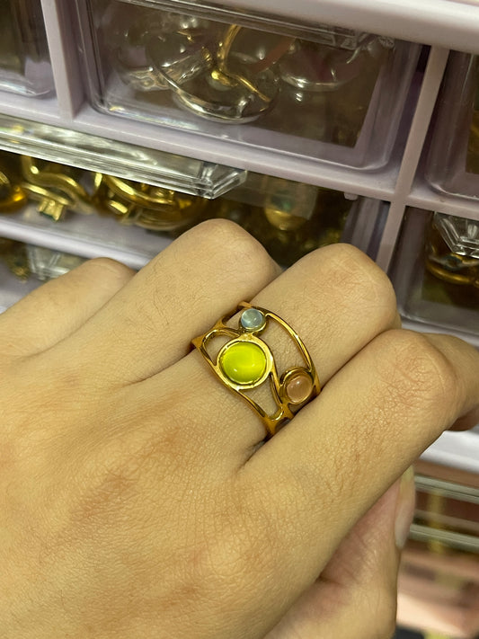 Stainless Steel Ring 048 (Multi color)