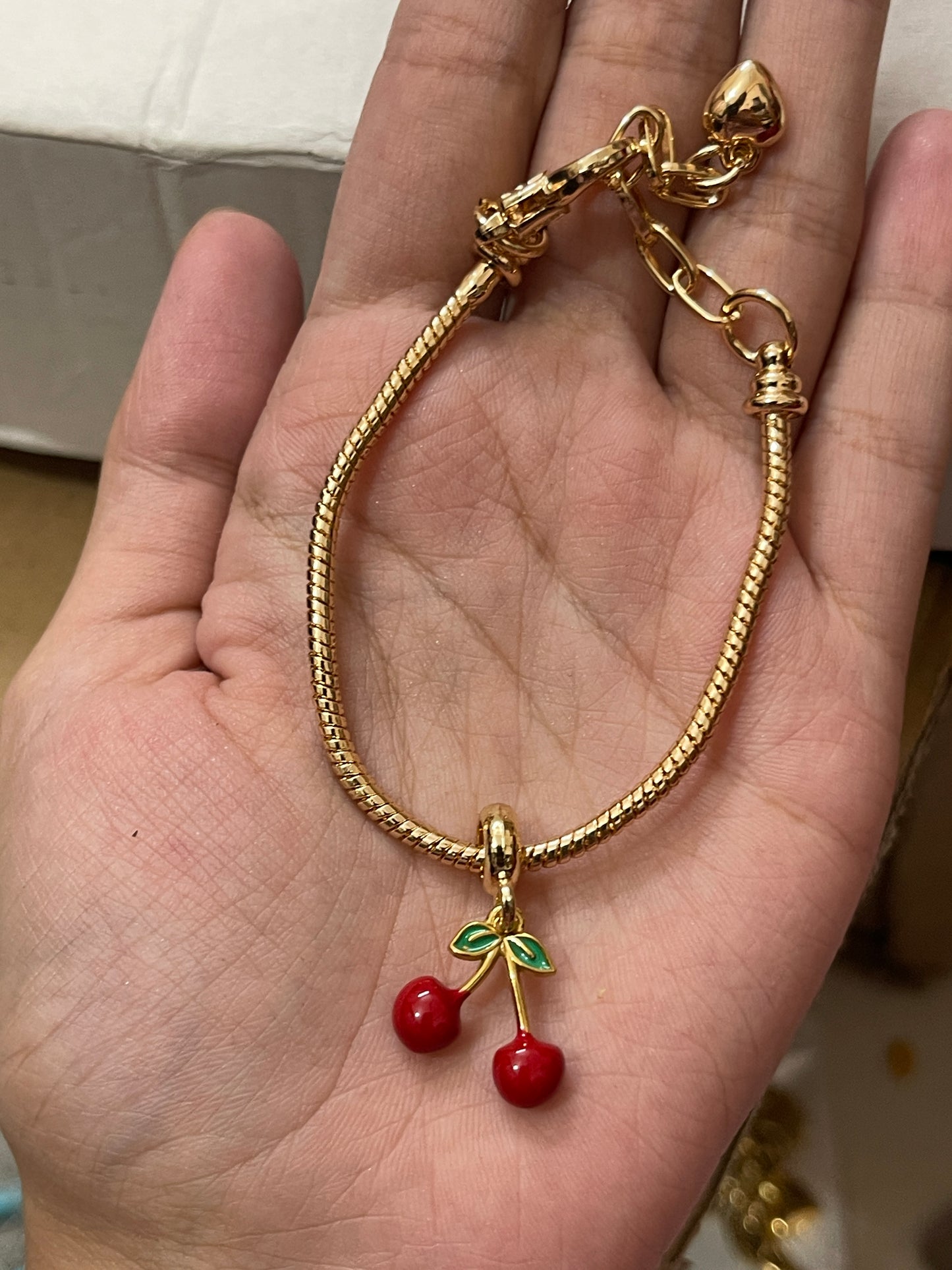 Cherry Charm Bracelet