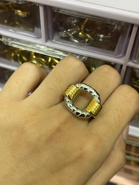 Stainless Steel Ring 197 (Dual tone)