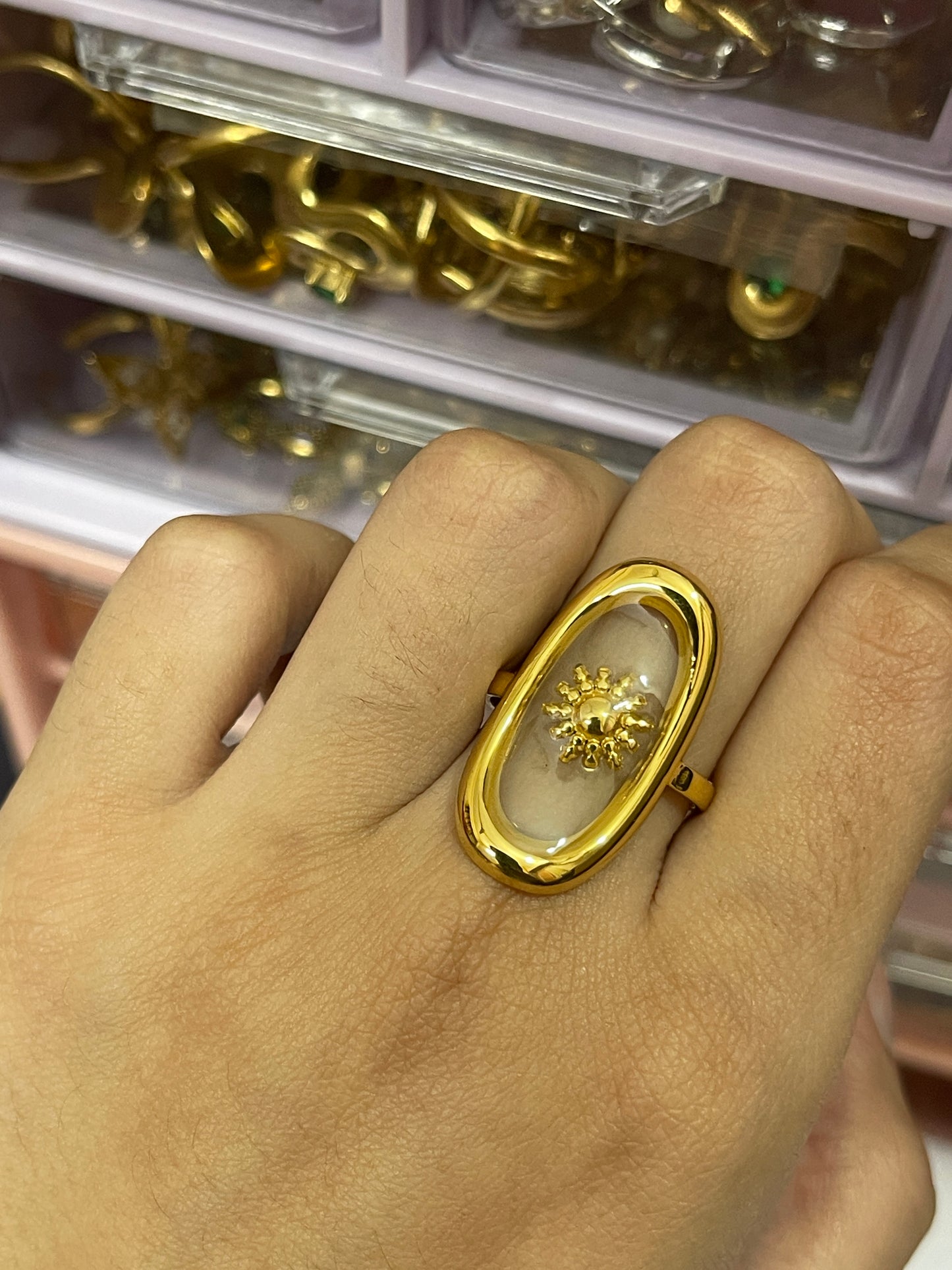 Stainless Steel Ring 052 (Transparent)