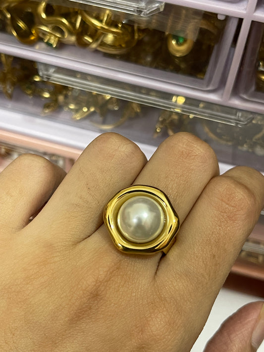 Stainless Steel Ring 220 (Pearl)