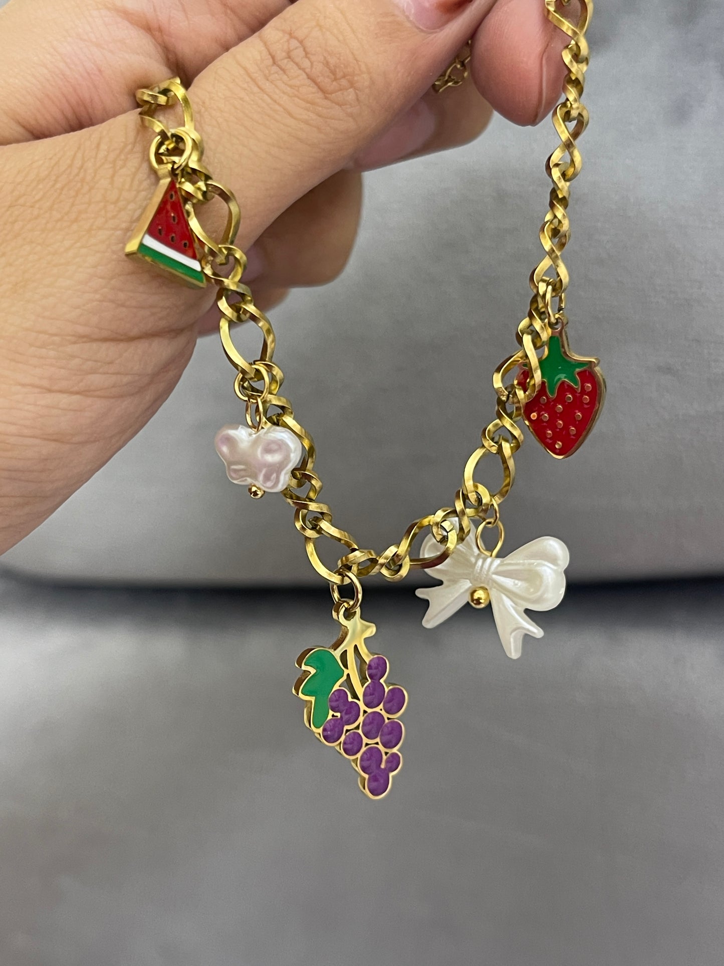 Fruit Charm Bracelet