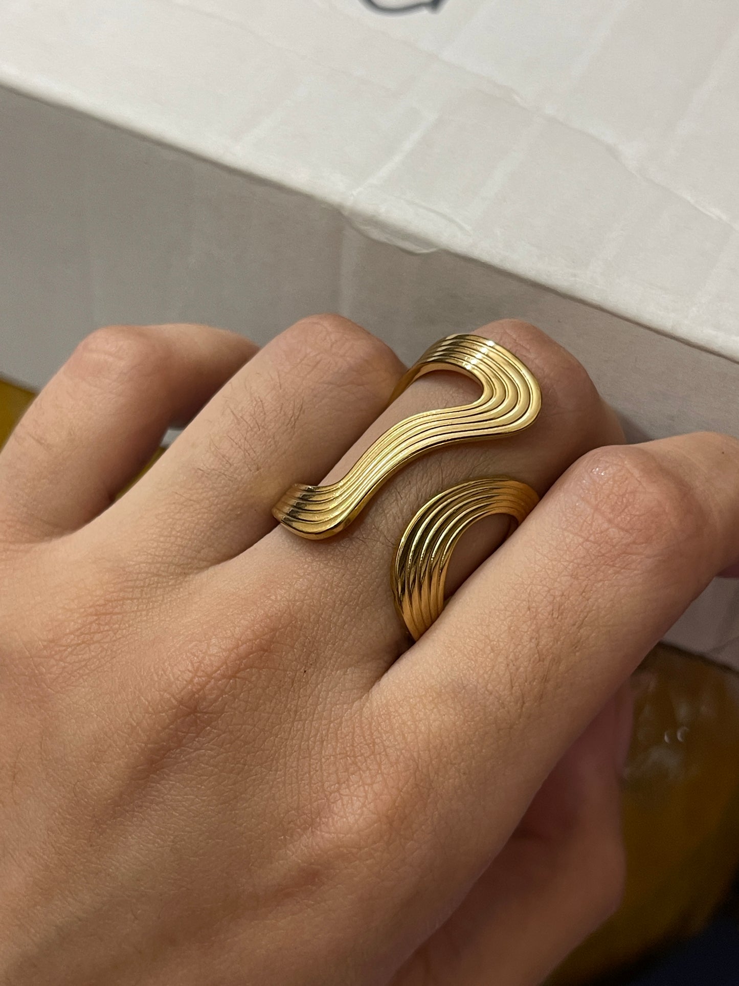 Stainless Steel Ring 057 (Golden)